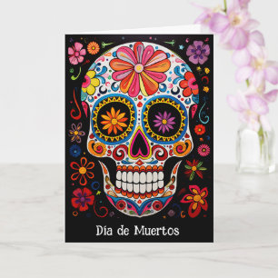 Custom text 💀Exquisite Día de Muertos  Card