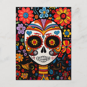Custom text 💀Exquisite Día de Muertos Postcard