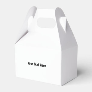 Custom Text  Favor Box
