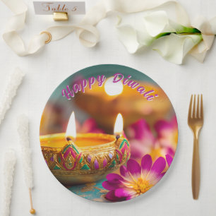 Custom text, Festive Flicker Plate