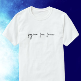 Custom Text Forgiven Modern Script Christian Gift  T-Shirt