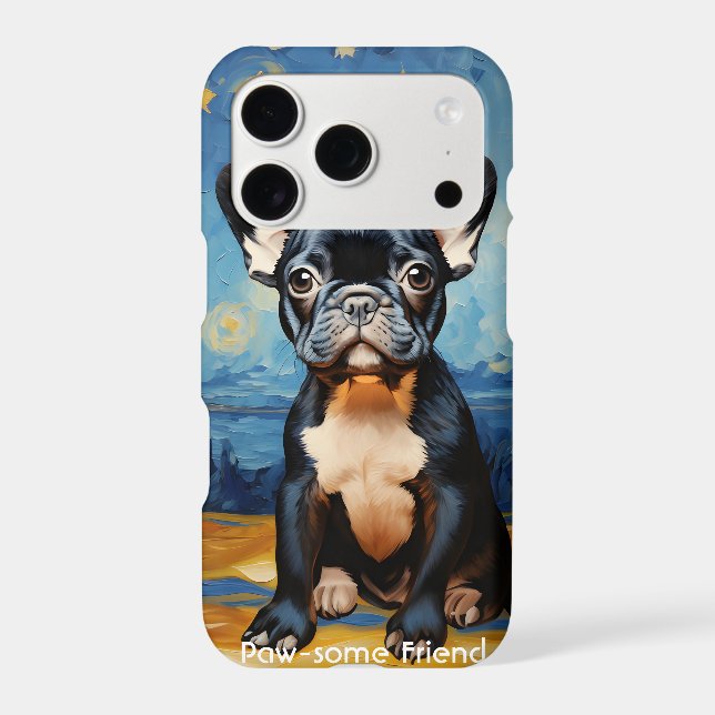 🐕 custom text, Frenchie puppy (Back)