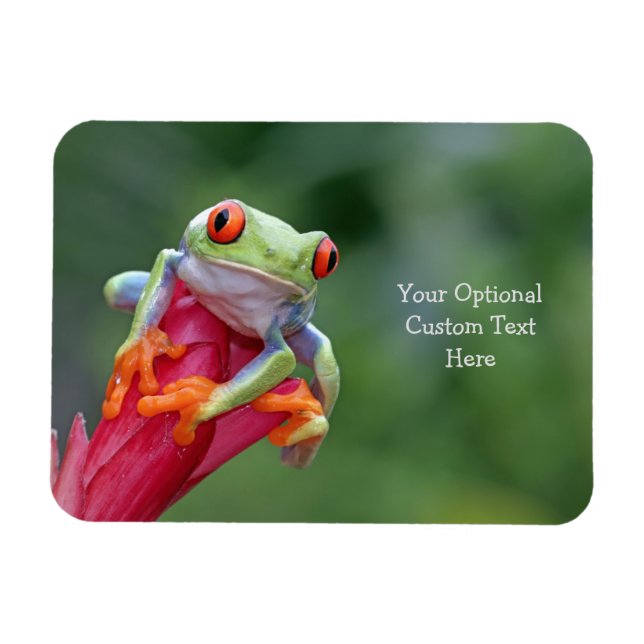 Custom Text Frog Magnet (Horizontal)