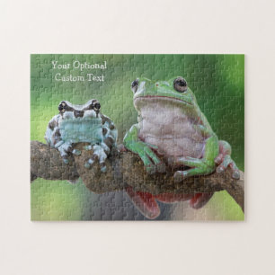 Custom Text Frog Puzzles