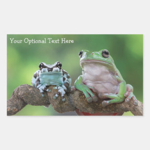 Custom Text Frog stickers
