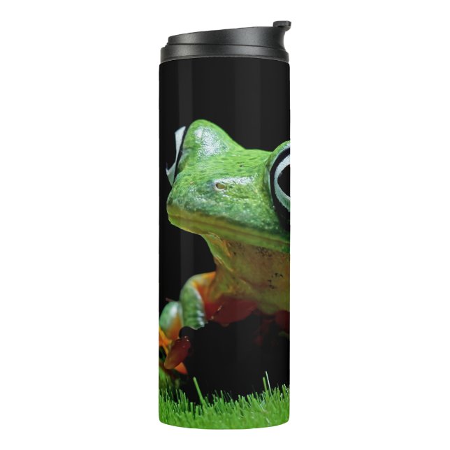 Custom Text Frog Thermal Tumbler (Rotated Left)