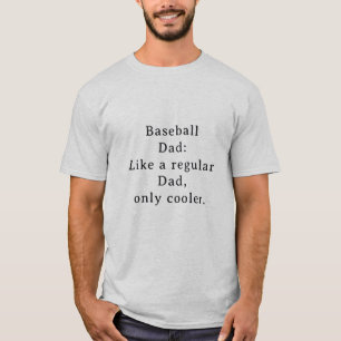 Custom Text Funny Dad Baseball T-Shirt