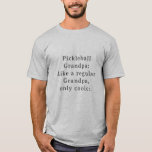 Custom Text Funny Grandpa Baseball T-Shirt<br><div class="desc">Funny Grandpa basetball player game shirt! Designed especially for the coolest Grandpas out there who loves playing the game of basketball. This fun and unique t-shirt is the perfect gift for your favourite Grandpa. With a custom text option, you can personalize it to make it even more special. Grandpa will...</div>
