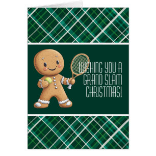 🎾🎄Custom text,   Gingerbread Grand Slam