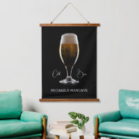Custom Text Glass of Beer