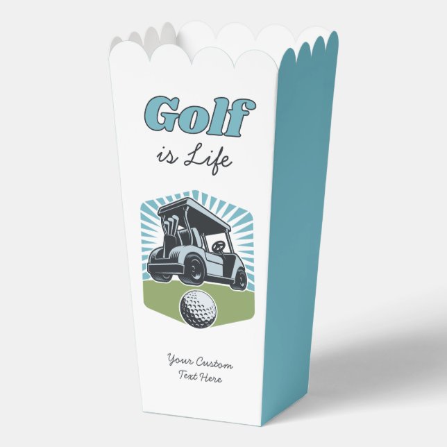 Custom Text Golf is Life Favor Box (Front)