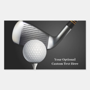 Custom Text Golf Sticker