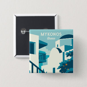 Custom Text Greece 2 Inch Square Button