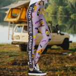 Custom Text Halloween Boo-tiful Camp Night Leggings<br><div class="desc">Get ready for a "boo-tiful" Halloween with our Custom Text Halloween Camp Night design! This captivating abstract pattern is the perfect complement to your spooky celebrations. Personalize it with your own text for a unique touch and let the Halloween magic come alive. Whether you're planning a campfire gathering or an...</div>