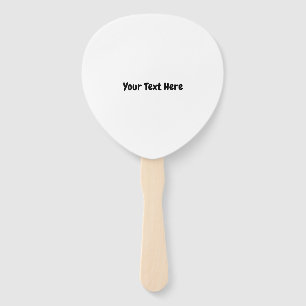 Custom Text  Hand Fan