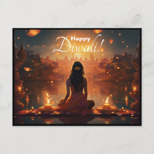 Custom text 🤩 Happy Diwali Postcard