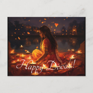 Custom text 🤩 Happy Diwali Postcard