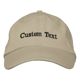 Custom Text Hat Personalized Name Cap Embroidered 