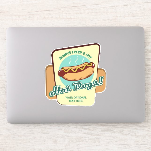 Custom Text Hot Dog (Computer)
