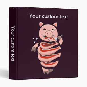 Custom Text Hungry Self Eating Cut In Steaks Pig Binder
