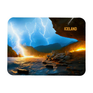 Custom Text Iceland Magnet