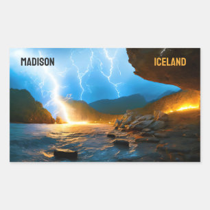 Custom Text Iceland Sticker