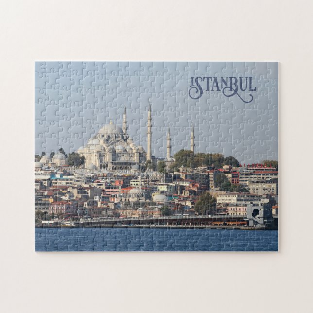 Custom Text Istanbul Jigsaw Puzzle (Horizontal)