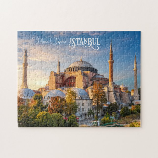 Custom Text Istanbul Jigsaw Puzzle (Horizontal)