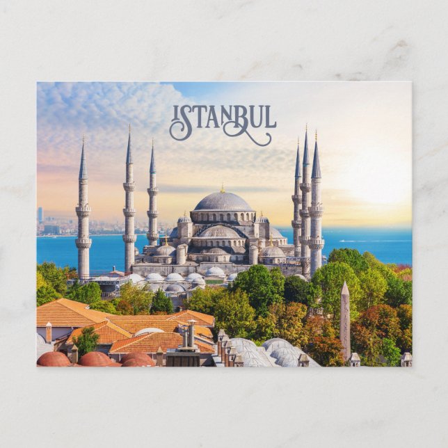 Custom Text Istanbul Postcard (Front)