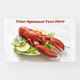 Custom Text Lobster Banner