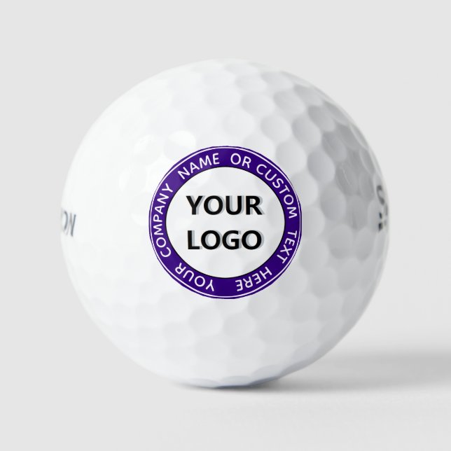 Custom Text Logo and Colours Promotional Golf Ball (Front)