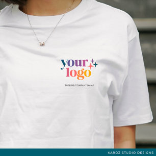 Custom Text Logo Branded Employee T-Shirt