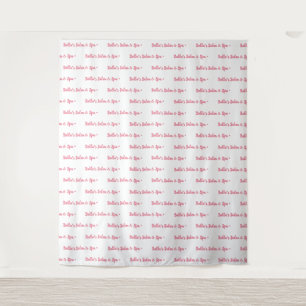 Custom Text Logo Event Backdrop Step and Repeat Tapestry