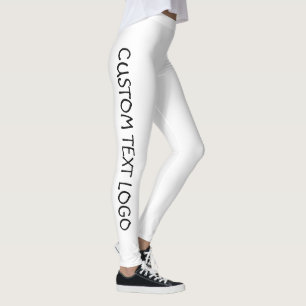 CUSTOM TEXT LOGO LEGGINGS