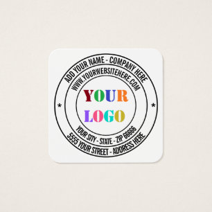 Custom Text Logo Name Address Website Promotional