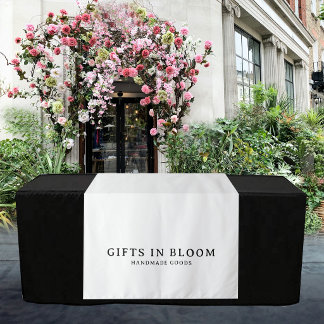Custom Text Logo Table Runner Vendor Booth Display Tapestry