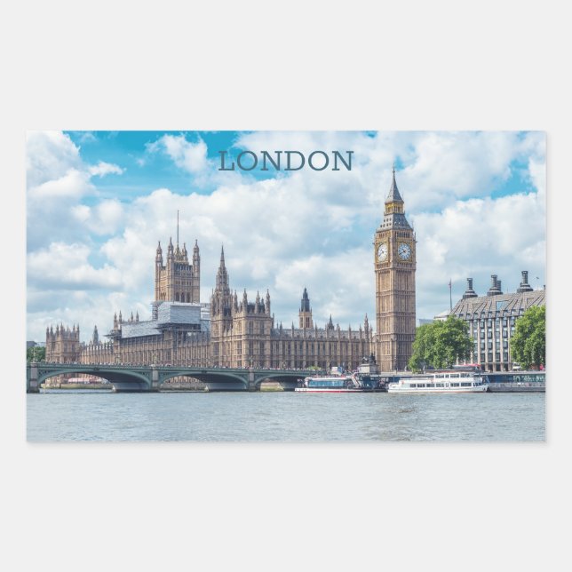 Custom Text London Sticker (Front)