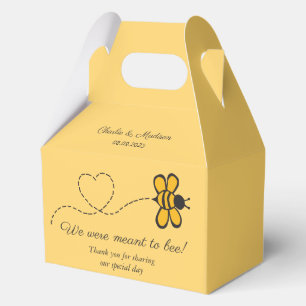 Custom Text Love Bee Favor Box