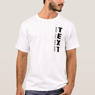 Custom Text Mens Short Sleeve Modern Template Cool T-Shirt