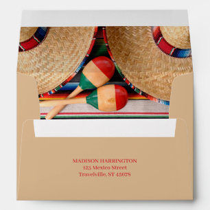 Custom Text Mexico Envelope