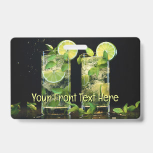 Custom Text Mojito Cocktails Badge