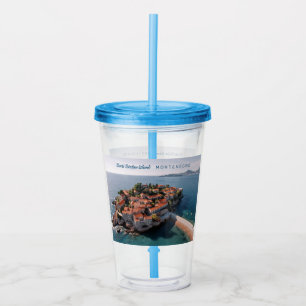 Custom Text Montenegro Acrylic Tumbler