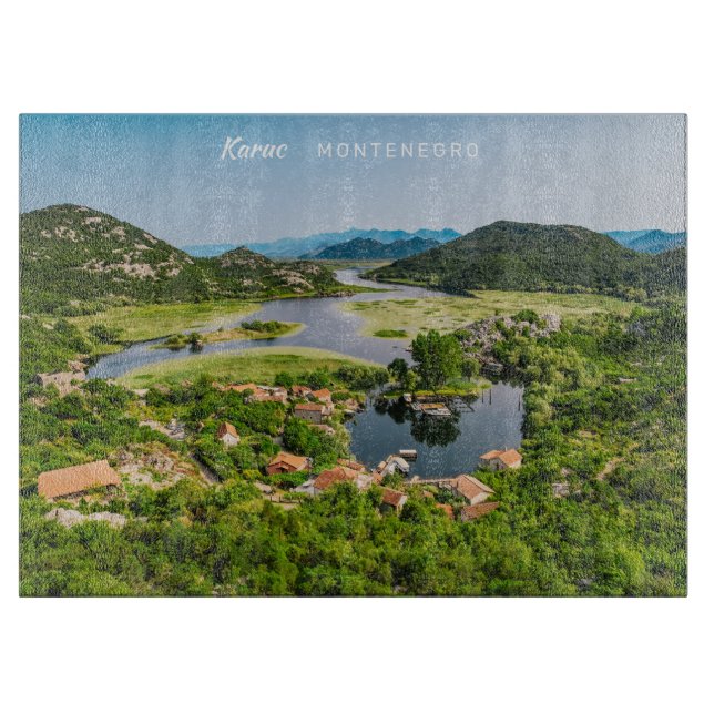 Custom Text Montenegro Cutting Board (Front)