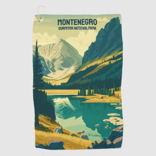 Custom Text Montenegro Golf Towel