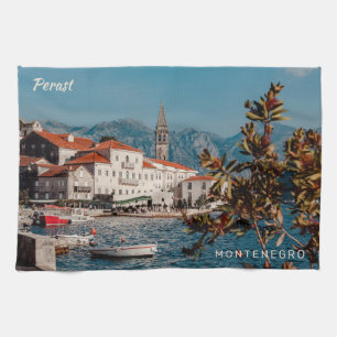 Custom Text Montenegro Kitchen Towel