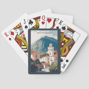Custom Text Montenegro Playing Cards
