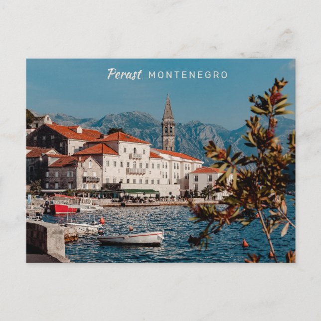 Custom Text Montenegro Postcard (Front)