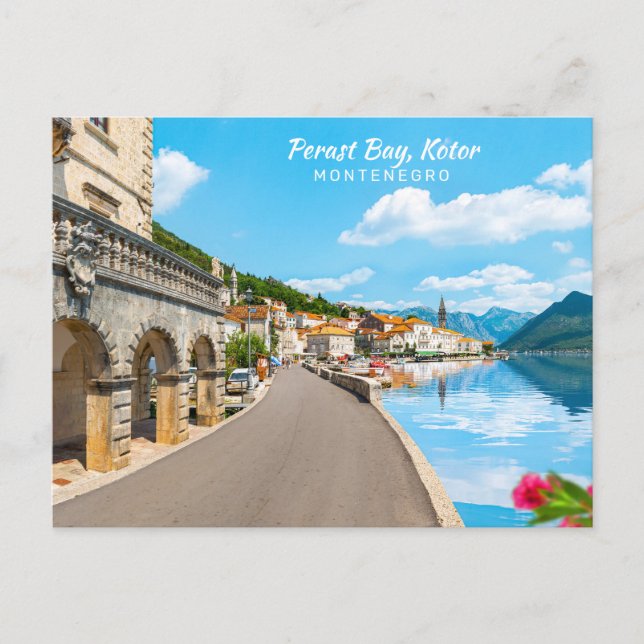 Custom Text Montenegro Postcard (Front)