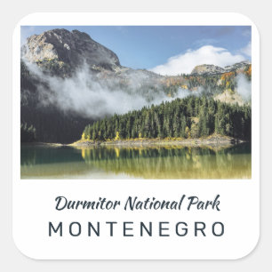 Custom Text Montenegro Square Sticker