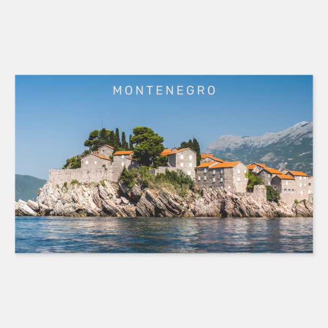 Custom Text Montenegro Sticker (Front)